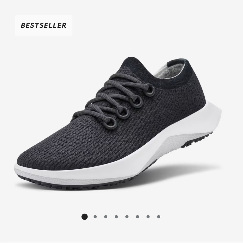 BRAND NEW allbirds Women's Tree Dasher 2 in Natural Black (Blizzard Sole)